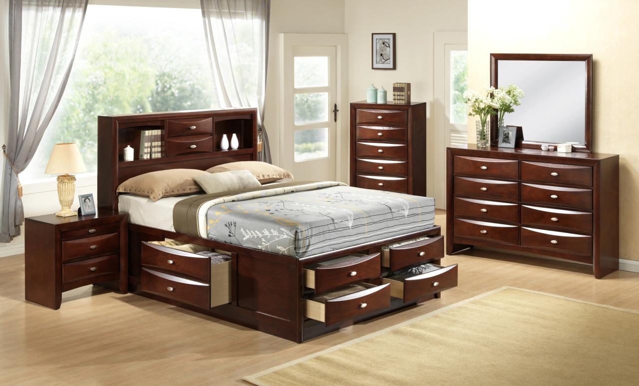 Complete bedroom furniture packages with mattress