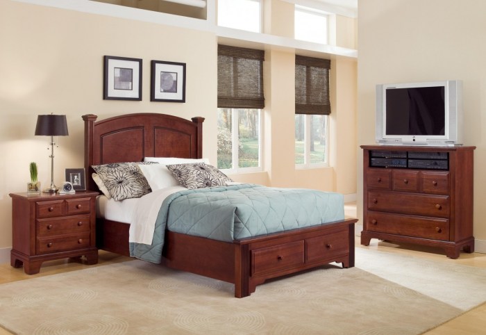 Modern bedroom furniture set for small rooms