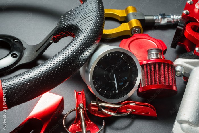 Sport car accessories for enhanced looks