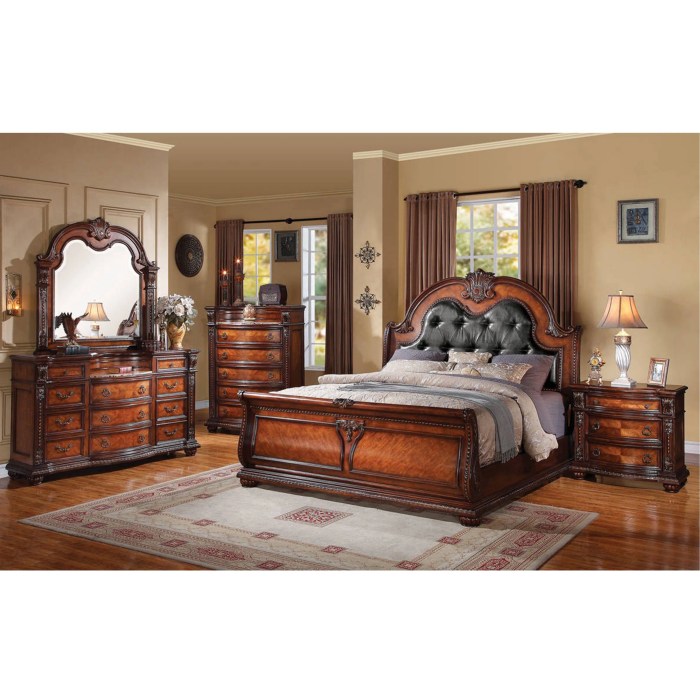 Luxury king size bedroom furniture collection
