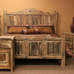 Wooden bedroom furniture for rustic interiors