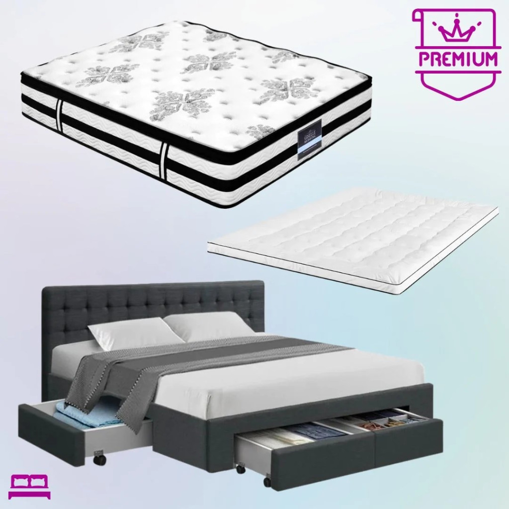 Complete bedroom furniture packages with mattress
