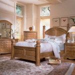 Classic oak bedroom furniture set